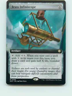 Brass Infiniscope (Extended Art) - R99 - MTG - Commander: SoS (SOC) - Image 1