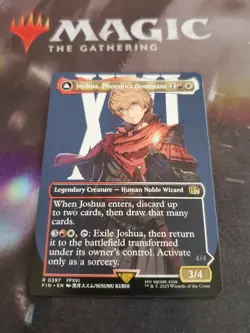 Mtg. Joshua, Phoenix's Dominant. Borderless. Final Fantasy Pack Fresh - Image 1