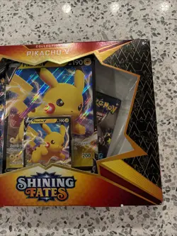 Pokemon TCG Shining Fates Pikachu V Box New Factory Sealed - Image 3