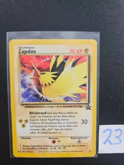 Pokemon Karte Zapdos 23 Promo Deutsch - Image 1