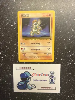 Carte Pokemon Wizard Team Rocket Machoc 59/82 Francais Vf Fr - Image 1