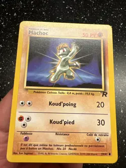 Carte Pokemon Wizard Team Rocket Machoc 59/82 Francais Vf Fr - Image 3