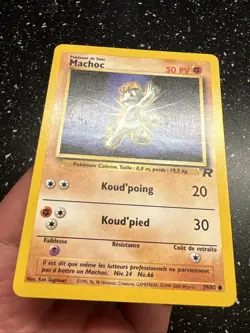 Carte Pokemon Wizard Team Rocket Machoc 59/82 Francais Vf Fr - Image 4