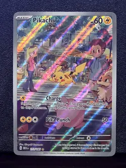 Pikachu 173/165 Scarlet & Violet Pokemon 151 IR Illustration Rare A - Image 1