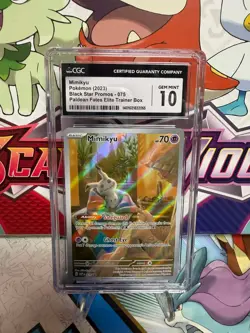 CGC 10 Mimikyu SVP 075 Black Star Promo - Paldean Fates - Pokemon - SHIPS FAST - Image 1