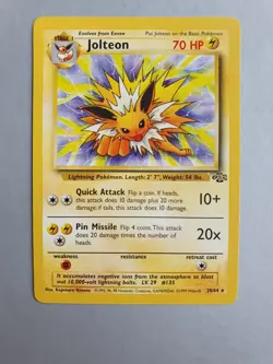 Jolteon 20/64 Pokemon TCG Jungle Set (1999) non-HOLO Rare NM - Image 1