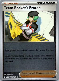 Pokemon Team Rocket's Proton ME: Ascended Heroes ASC Reverse Holo 208/217 NM - Image 1