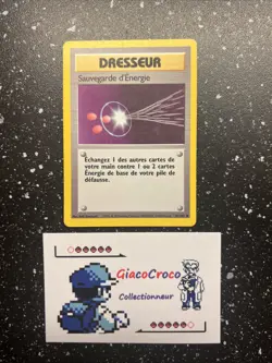 Carte Pokemon Francais Wizard Set De Base Sauvegarde D’energie 81/102 Dresseur - Image 1