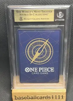 2026 One Piece Dracule Mihawk Secret Rare Manga Art #OP14-119 BGS 9.5 P2 - Image 2