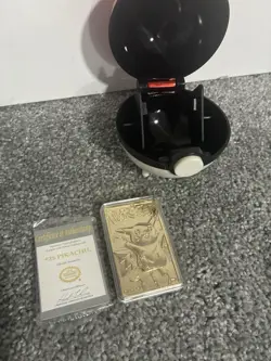 Pokemon 23K Gold-Plated Pikachu Card Burger King 1999 - Image 1