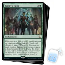 FAMILY'S FAVOR X4 Streets Of New Capenna: Commander Magic MTG MINT CARD - Image 1