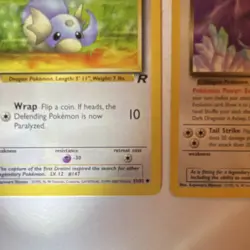 Pokemon Dratini, Dark Dragonair & Dark Dragonite Team Rocket Lot 3 Cards English - Image 5