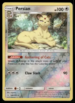 Pokemon Cards Persian 148/214 Reverse Holo Unbroken Bonds Rare NM - Image 1