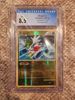 Pokemon Card Shaymin 8/95 Reverse Holo Foil Unleashed CGC 8.5 - Image 2