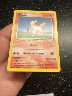 Carte Pokemon Francais Wizard Set De Base Ponyta 60/102 Edition 2 Unlimited - Image 4