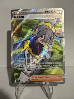 Pokemon Kieran TCG Full Art Trainer Card 206/167 Twilight Masquerade - Image 1
