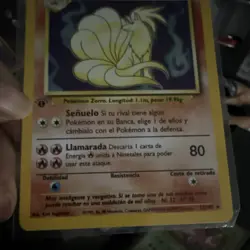 Ninetales 012/102 Base Set 1st Edition Holo Rare spanish Pokemon TCG Card - Image 3