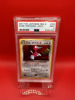 Dark Porygon 2001 Neo 4 #233 Pokemon PSA 9 Mint Graded Card - Image 1