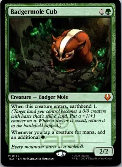 Badgermole Cub 167 Avatar: The Last Airbender NM MTG - Image 1
