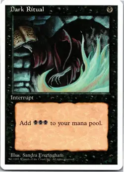 Dark Ritual - C - Regular MTG: Fourth Edition 1995 [LP] - Image 1