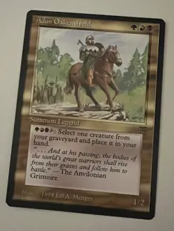 Magic the Gathering MTG Legends Adun Oakenshield NM (Beta Bob) - Image 1