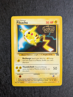 Pikachu WB Movie No# 4 Black Star Promo WOTC Pokemon Card NM/LP - Image 1