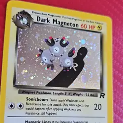 Pokemon 2000 Dark Magneton NM Team Rocket 11/82 Holo Rare Unlimited English - Image 3