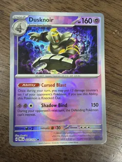 Pokemon TCG Dusknoir 037/131 Prismatic Evolutions Master Ball Rare Holo - NM - Image 2
