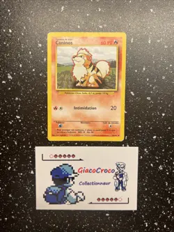 Carte Pokemon Francais Wizard Set De Base Caninos 28/102 Edition 2 Unlimited - Image 1