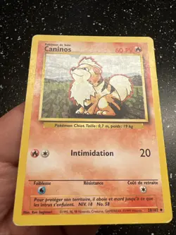 Carte Pokemon Francais Wizard Set De Base Caninos 28/102 Edition 2 Unlimited - Image 4