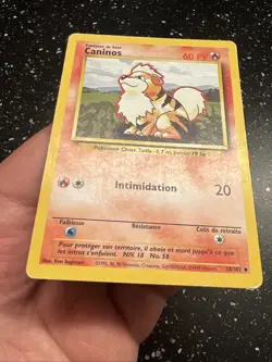 Carte Pokemon Francais Wizard Set De Base Caninos 28/102 Edition 2 Unlimited - Image 5