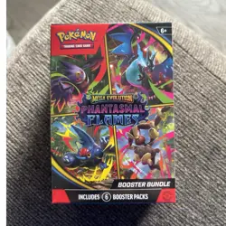 Pokemon Mega Evolution—Phantasmal Flames Booster Bundle Sealed Box 6 Packs - Image 1