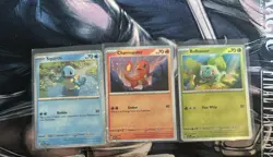 Pokemon TCG 151 Bulbasaur Squirtle Charmander Poster Collection Promos - Image 1