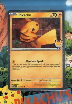 Pokemon TCG Pikachu (Pokemon Day 2026) 051/162 Cosmos Holo Promo NM/M - Image 1