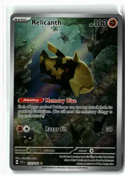 Relicanth ⭐ 173/162 Holo Illustration Rare Temporal Forces 2024 Pokemon NM - Image 1