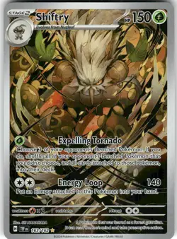 Shiftry 163/162 Illustration Rare Temporal Forces Pokemon NM - Image 1