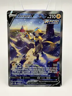 Pokemon TCG Zeraora V 166/198 Chilling Reign Ultra Rare Full Art Holo HP210 - Image 1