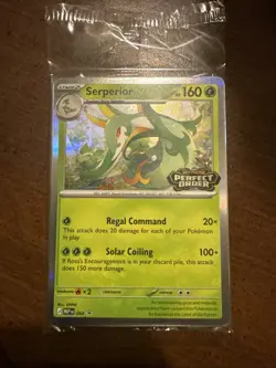 Pokemon TCG Perfect Order Prerelease Promo STAFF Sealed Pack Serperior - Image 1