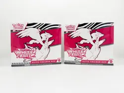 LOT OF 2 Pokemon TCG Scarlet Violet White Flare Elite Trainer Box ETB NEW SEALED - Image 1