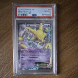 Pokemon 2016 Alakazam EX Fates Collide Ultra Rare Holo #25/124 PSA 10 - Image 1