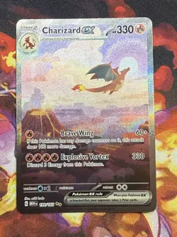 Pokemon TCG Charizard EX Scarlet Violet - 151 199/165 Holo Special Illustration - Image 1