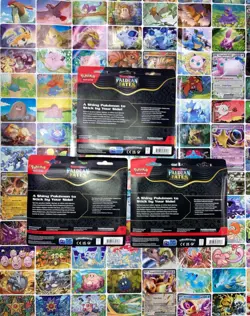 Pokemon TCG Paldean Fates Tech Sticker Collection Set Of 3 Factory Sealed - Image 2