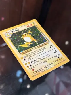 Raichu 1999 Base Holographic 014/102 Base Set Holo Pokemon - Image 2