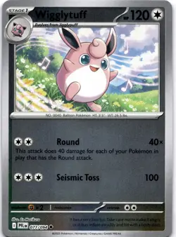 WIGGLYTUFF 077/094 UC PHANTASMAL FLAMES POKEMON REVERSE HOLO LP - Image 1