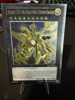 Yugioh Number C107: Neo Galaxy-Eyes Tachyon Dragon PRIO-EN041 Ultimate Rare lp - Image 1