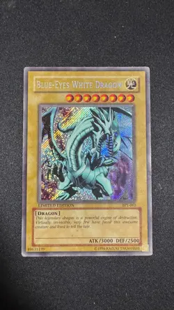 Blue-Eyes White Dragon BPT-003 YuGiOh Limited Edition Secret Rare VLP - Image 1