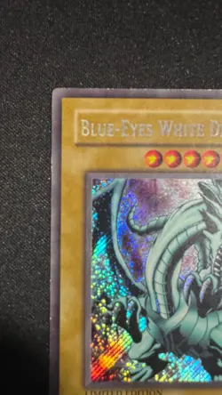 Blue-Eyes White Dragon BPT-003 YuGiOh Limited Edition Secret Rare VLP - Image 2
