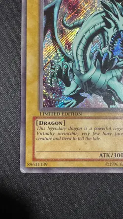 Blue-Eyes White Dragon BPT-003 YuGiOh Limited Edition Secret Rare VLP - Image 4