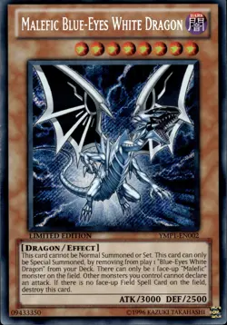 Malefic Blue-Eyes White Dragon - Secret Rare 1st Ed. YMP1-EN002 - NM - YuGiOh - Image 1