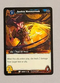 Aeshia Moonstreak - Crown of the Heavens - World of Warcraft TCG - Image 1